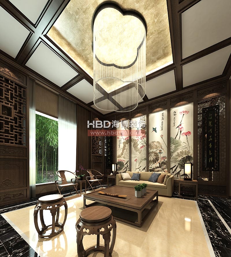 梅園新村別墅裝修設(shè)計(jì) 客廳角度一.jpg 梅園新村別墅裝修設(shè)計(jì) 客廳角度一.jpg