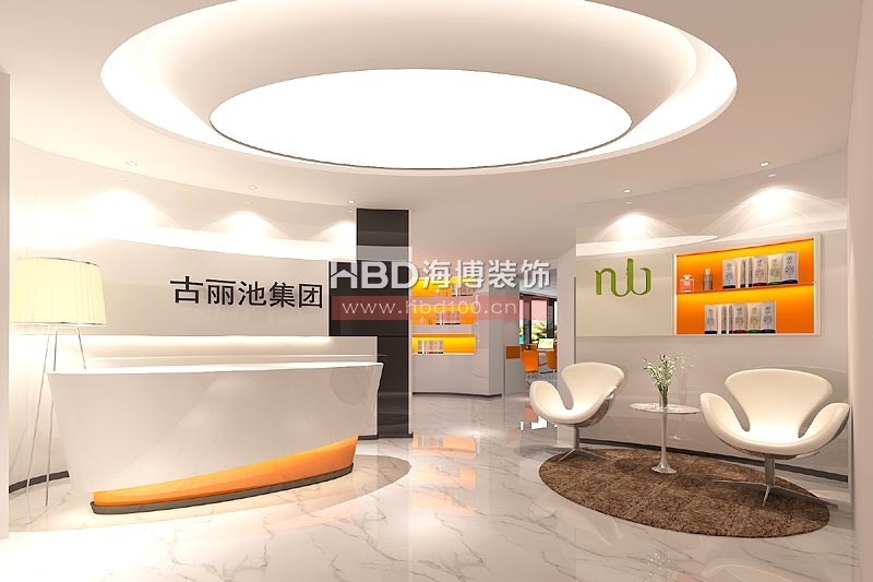 綠地中心辦公室裝修 古麗池集團(tuán)前臺(tái) 綠地中心辦公室裝修 古麗池集團(tuán)前臺(tái)