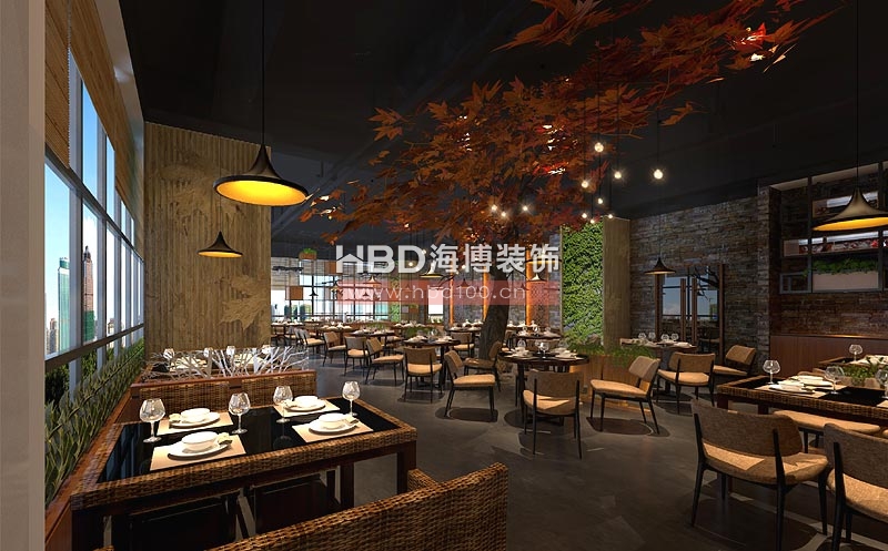 水楓林主題餐廳設(shè)計 就餐大堂設(shè)計 水楓林主題餐廳設(shè)計 就餐大堂設(shè)計