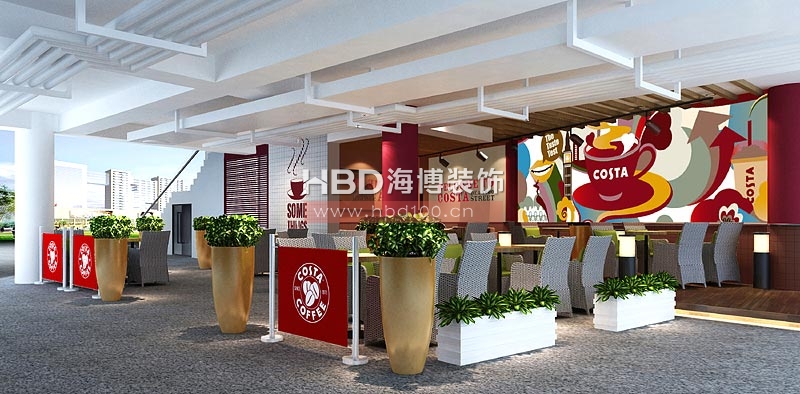 太陽新天地店咖啡店裝修 露天就餐區(qū) 太陽新天地店咖啡店裝修 露天就餐區(qū)