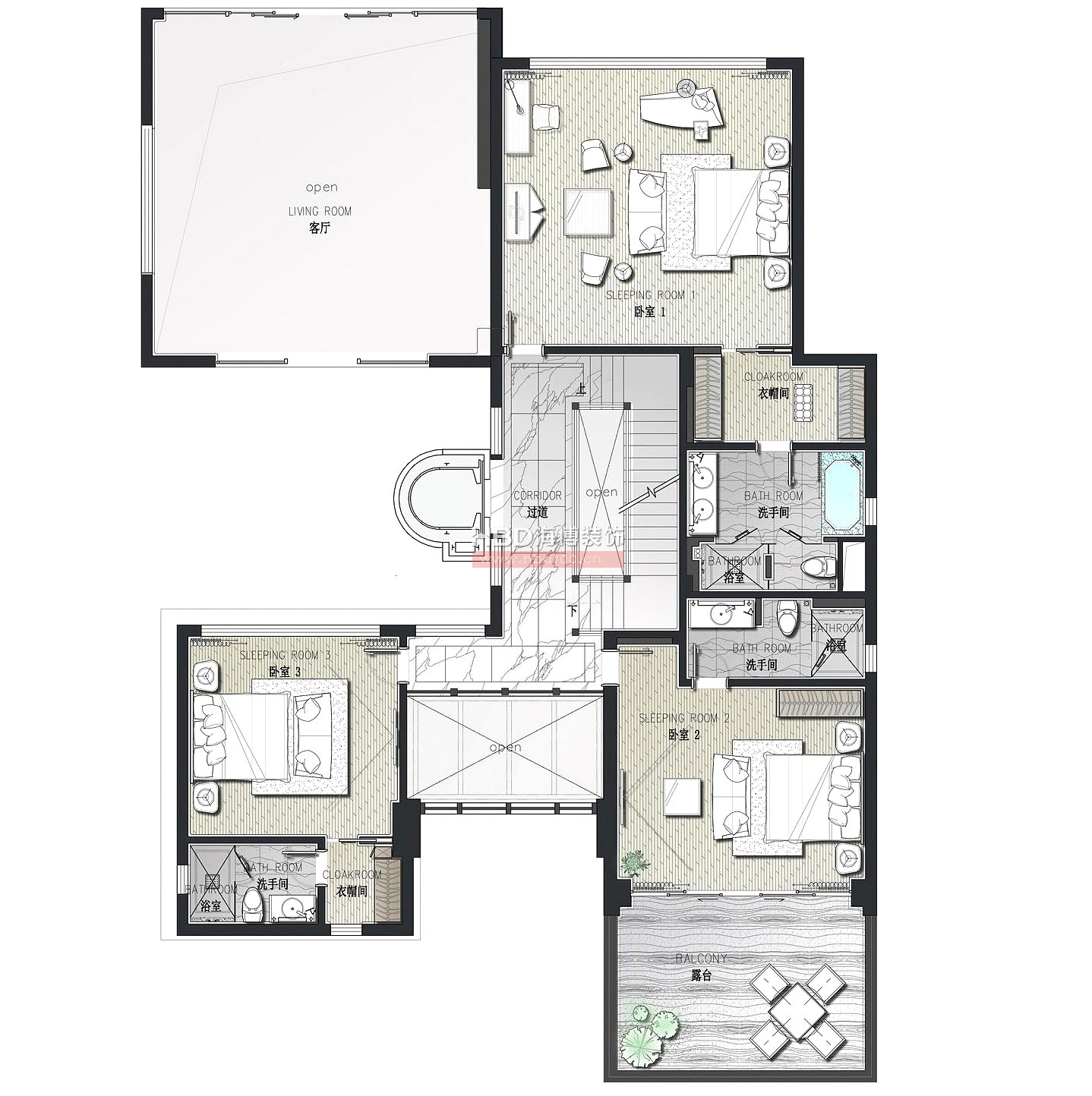 玖瓏湖別墅裝修 平面方案設(shè)計(jì)之三.jpg 玖瓏湖別墅裝修 平面方案設(shè)計(jì)之三.jpg