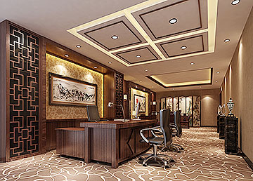 福行投資咨詢廣州公司前臺大廳設(shè)計