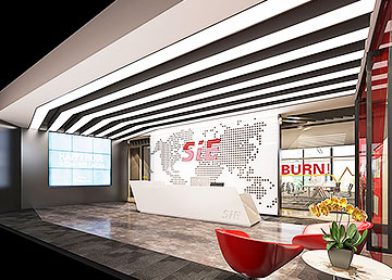 賽意信息科技公司前臺設計裝修 賽意信息科技公司前臺設計裝修