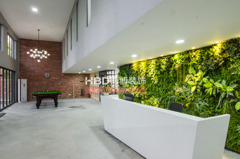 裝修公司辦公室 前臺及休閑區(qū)設計